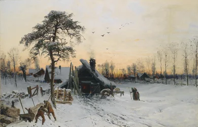 Winterlandschaft im Abendlicht